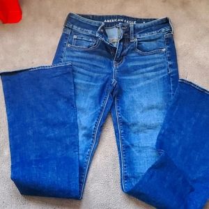 American eagle size 4 long super stretch jeans